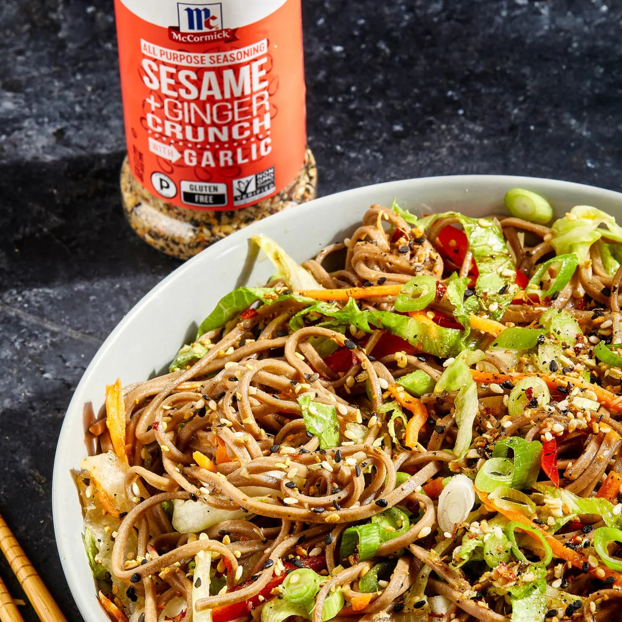 McCormick® Sesame and Ginger Crunch with Garlic All Purpose Seasoning, 4.77 oz - Image 4