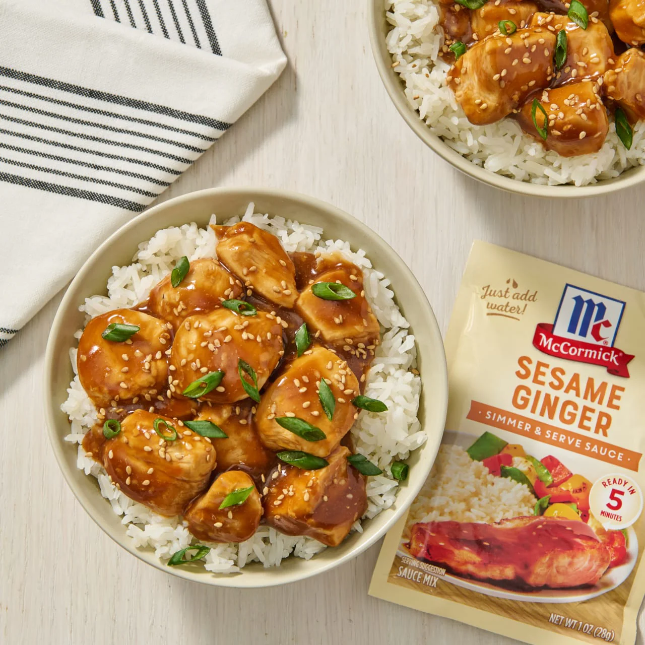 McCormick® Sesame Ginger Sauce Mix, 1 oz - Image 8