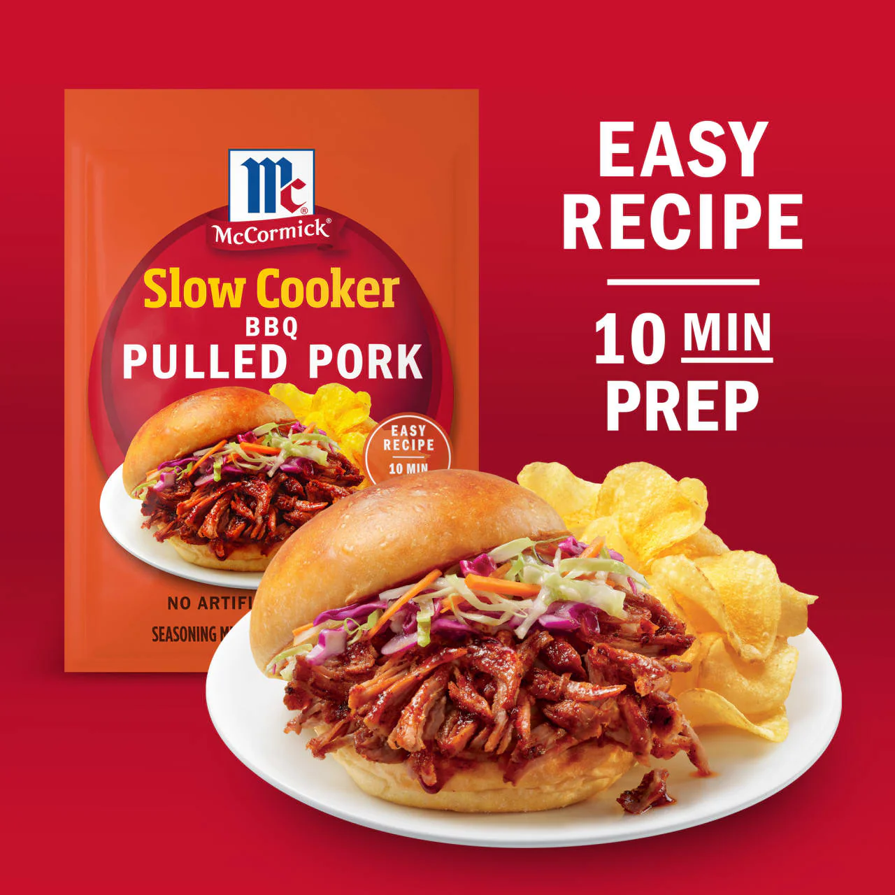 McCormick® Slow Cooker Barbecue Pulled Pork Seasoning Mix, 1.6 oz (6-Pack) - Image 15