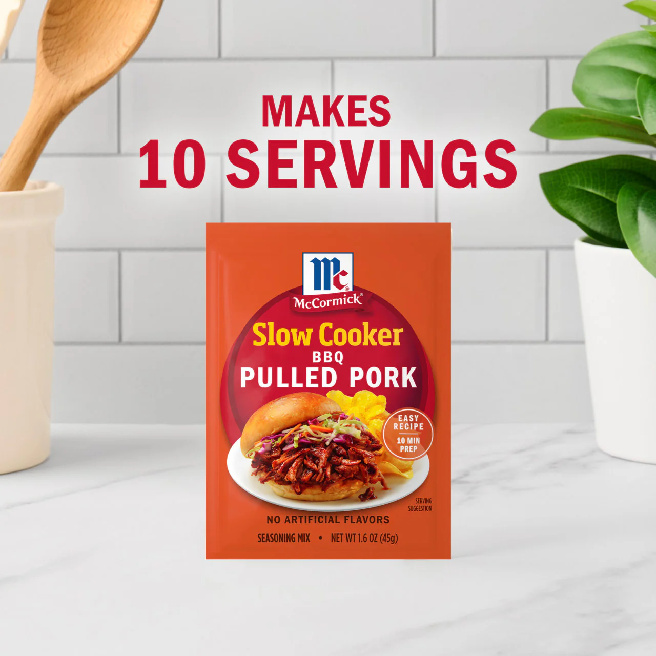 McCormick® Slow Cooker Barbecue Pulled Pork Seasoning Mix, 1.6 oz (6-Pack) - Image 4