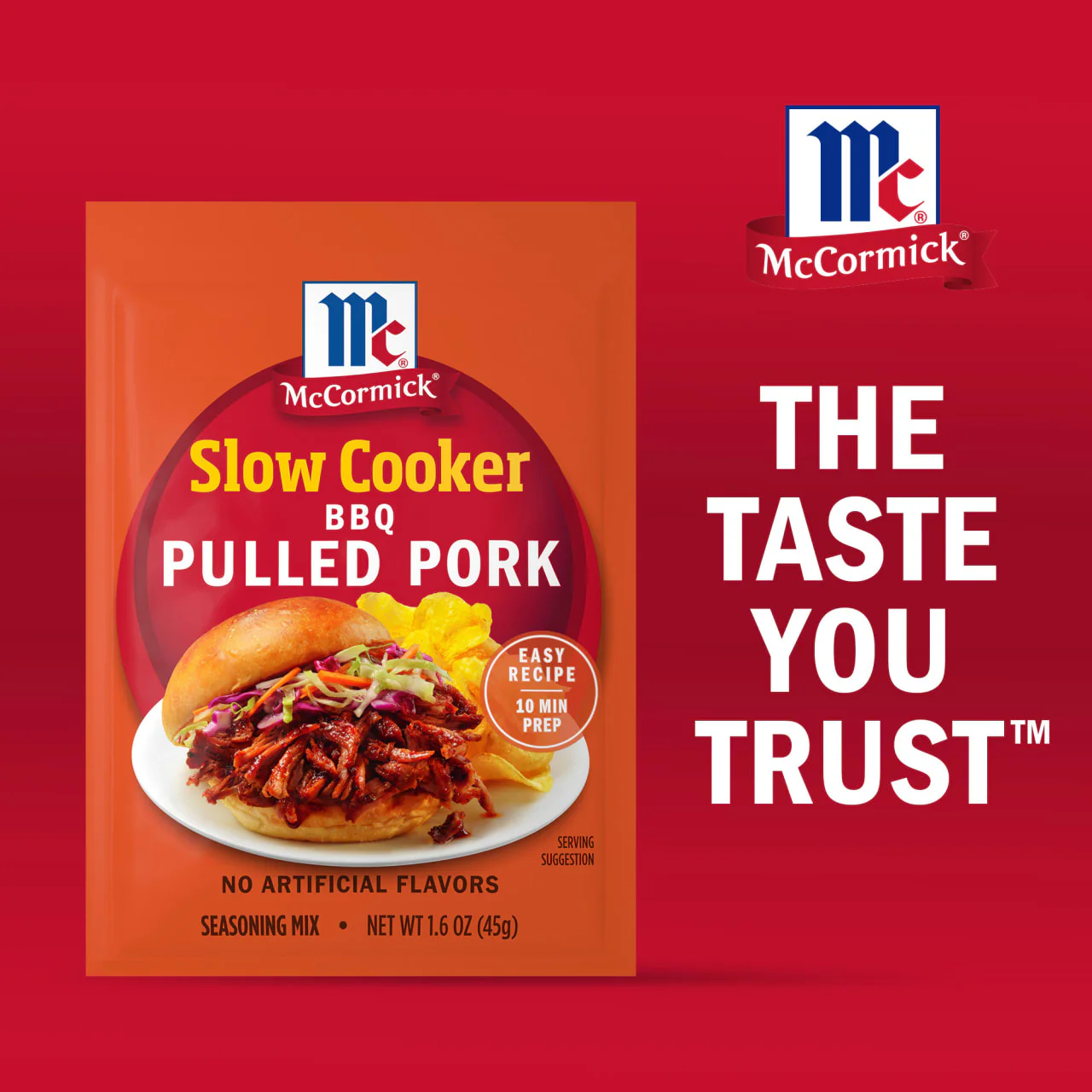 McCormick® Slow Cooker Barbecue Pulled Pork Seasoning Mix, 1.6 oz (6-Pack) - Image 9