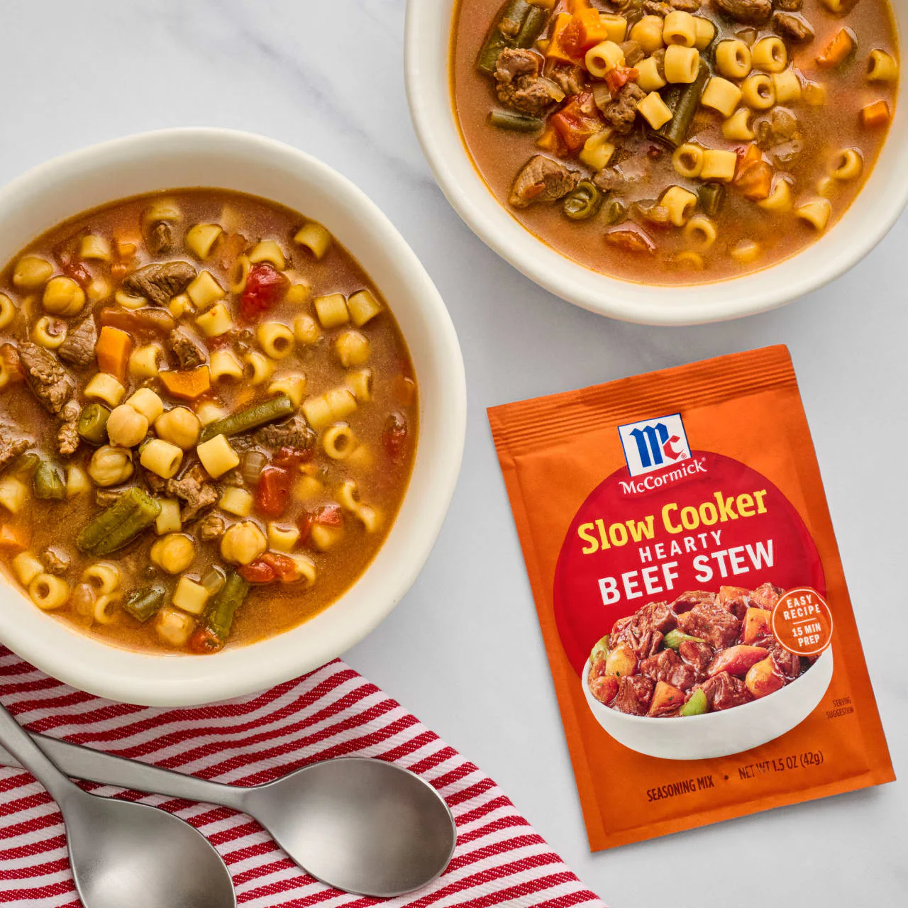 McCormick® Slow Cooker Hearty Beef Stew Seasoning Mix, 1.5 oz (6-Pack) - Image 16