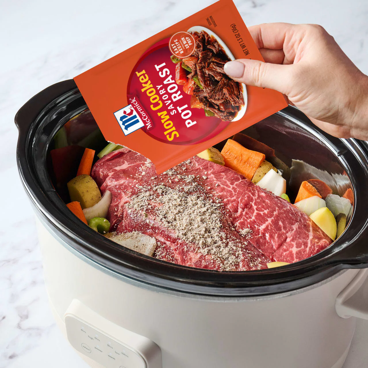 McCormick® Slow Cooker Savory Pot Roast Seasoning Mix, 1.3 oz (6-Pack) - Image 6