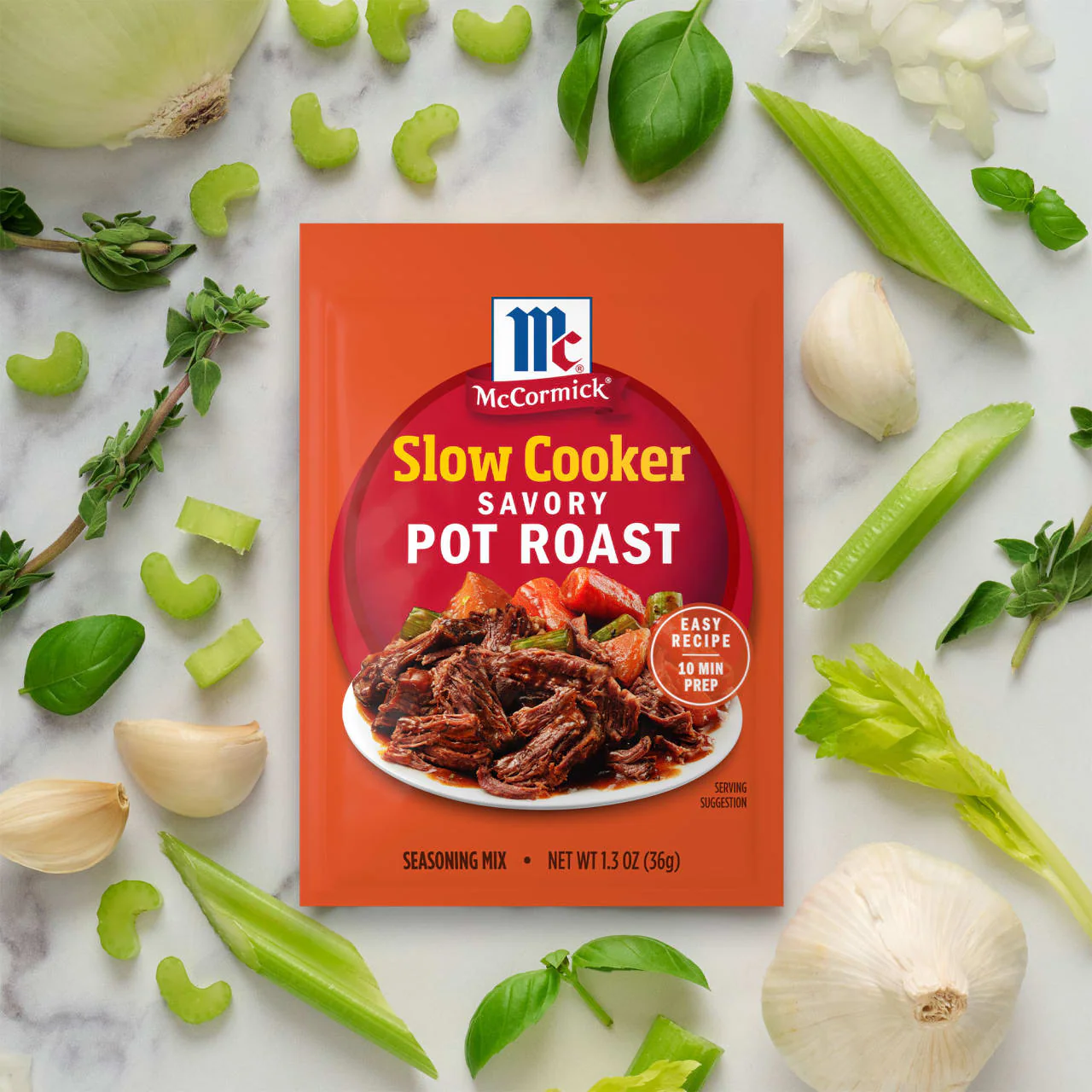 McCormick® Slow Cooker Savory Pot Roast Seasoning Mix, 1.3 oz (6-Pack) - Image 8