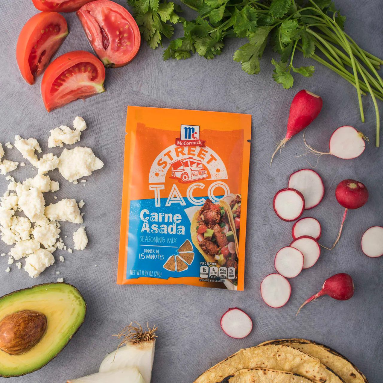 McCormick® Street Taco Carne Asada Seasoning Mix, 0.87 oz (6-Pack) - Image 8