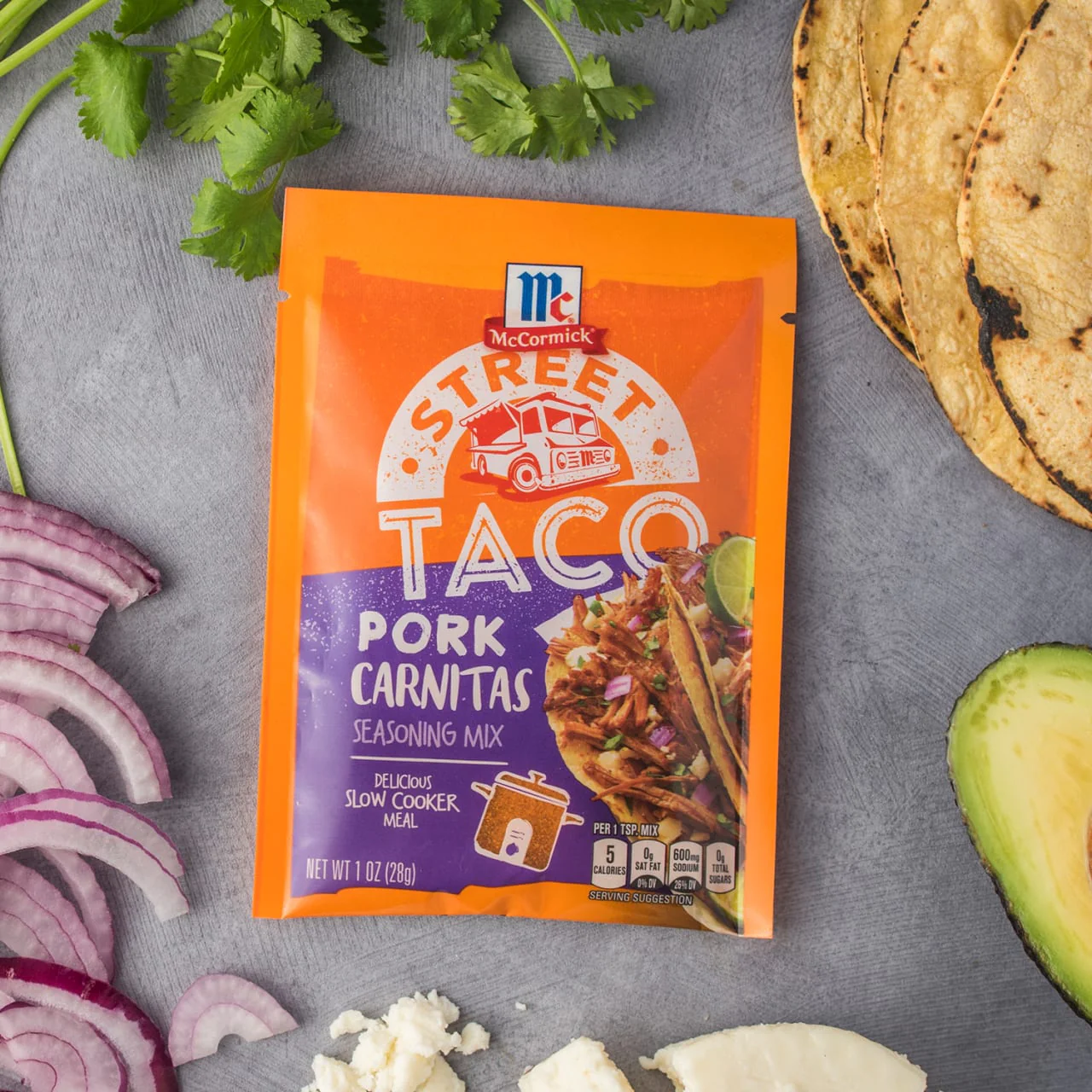 McCormick® Street Taco Pork Carnitas Seasoning Mix, 1 oz - Image 6