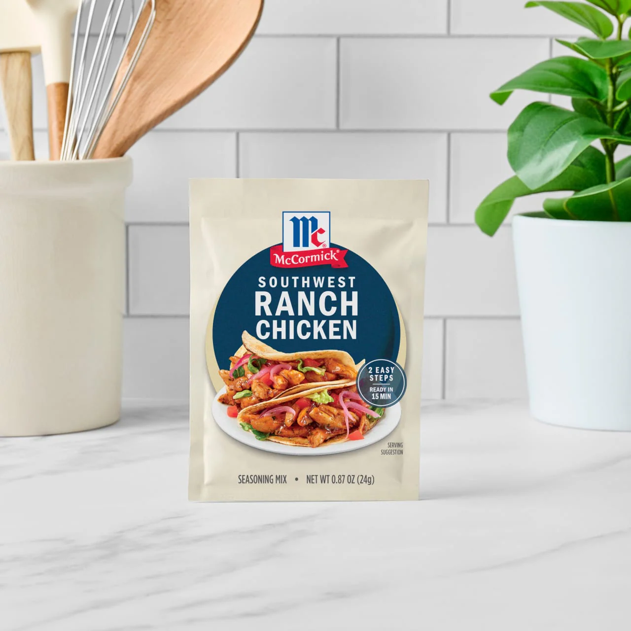 McCormick® Street Taco Southwest Ranch Chicken Seasoning Mix, 0.87 oz (6-Pack) - Image 17