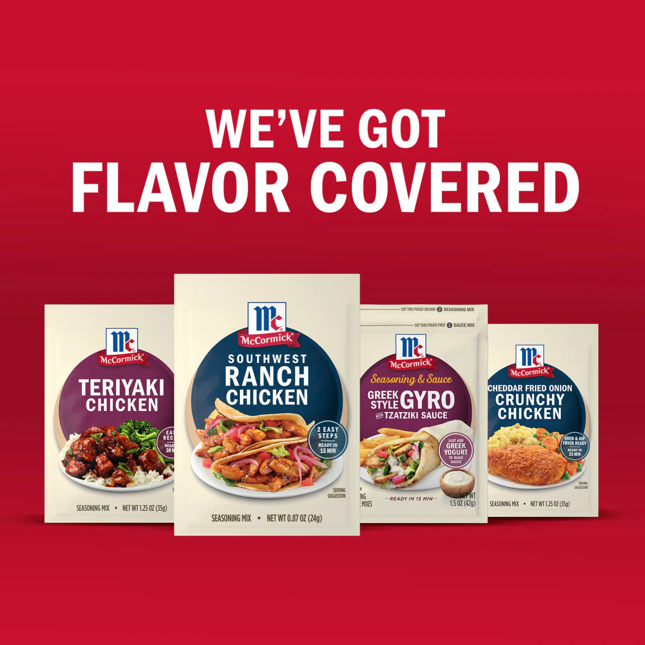 McCormick® Street Taco Southwest Ranch Chicken Seasoning Mix, 0.87 oz (6-Pack) - Image 19