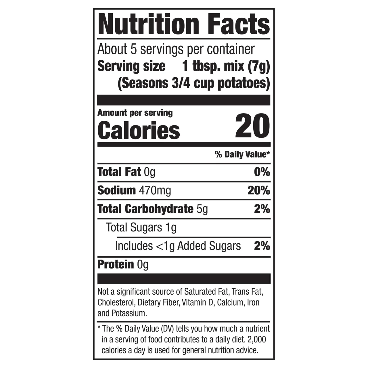 McCormick® Toasted Onion & Garlic Potato Seasoning, 1.25 oz (6-Pack) - Image 11