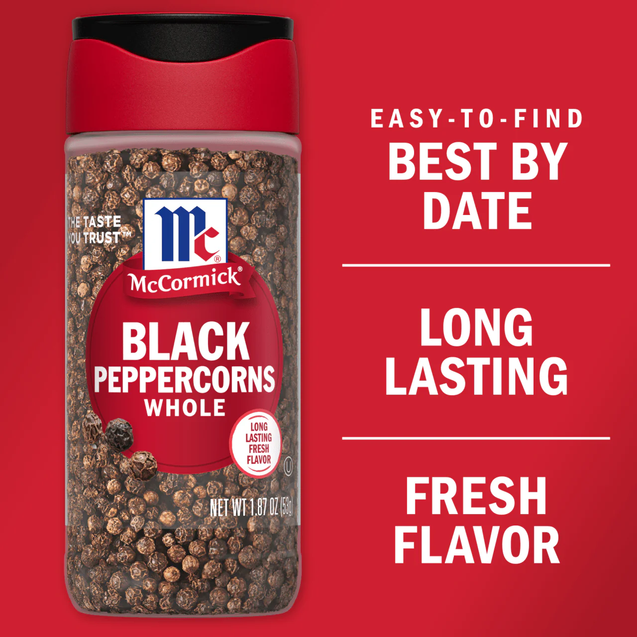 McCormick® Whole Black Pepper, 1.87 oz - Image 5