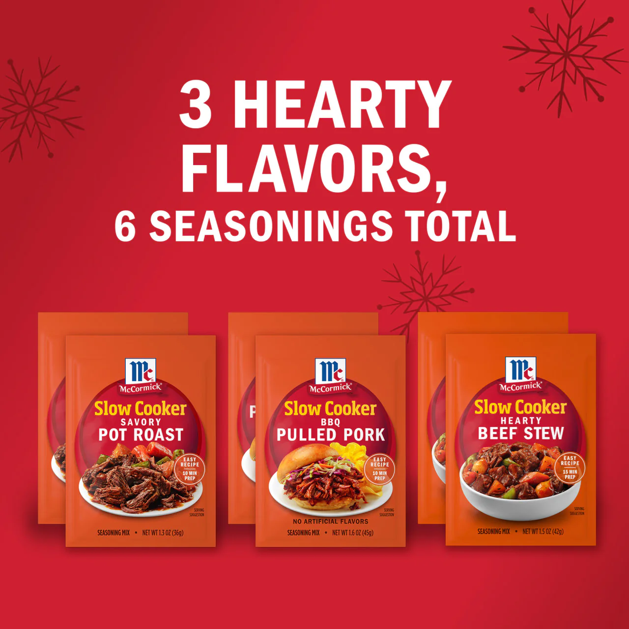 McCormick® Slow Cooker Seasoning Mix Gift Pack, 6ct - Image 7
