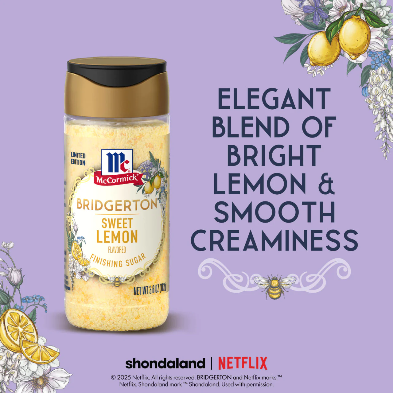 McCormick® Sweet Lemon Finishing Sugar, 3.6 oz - Image 3