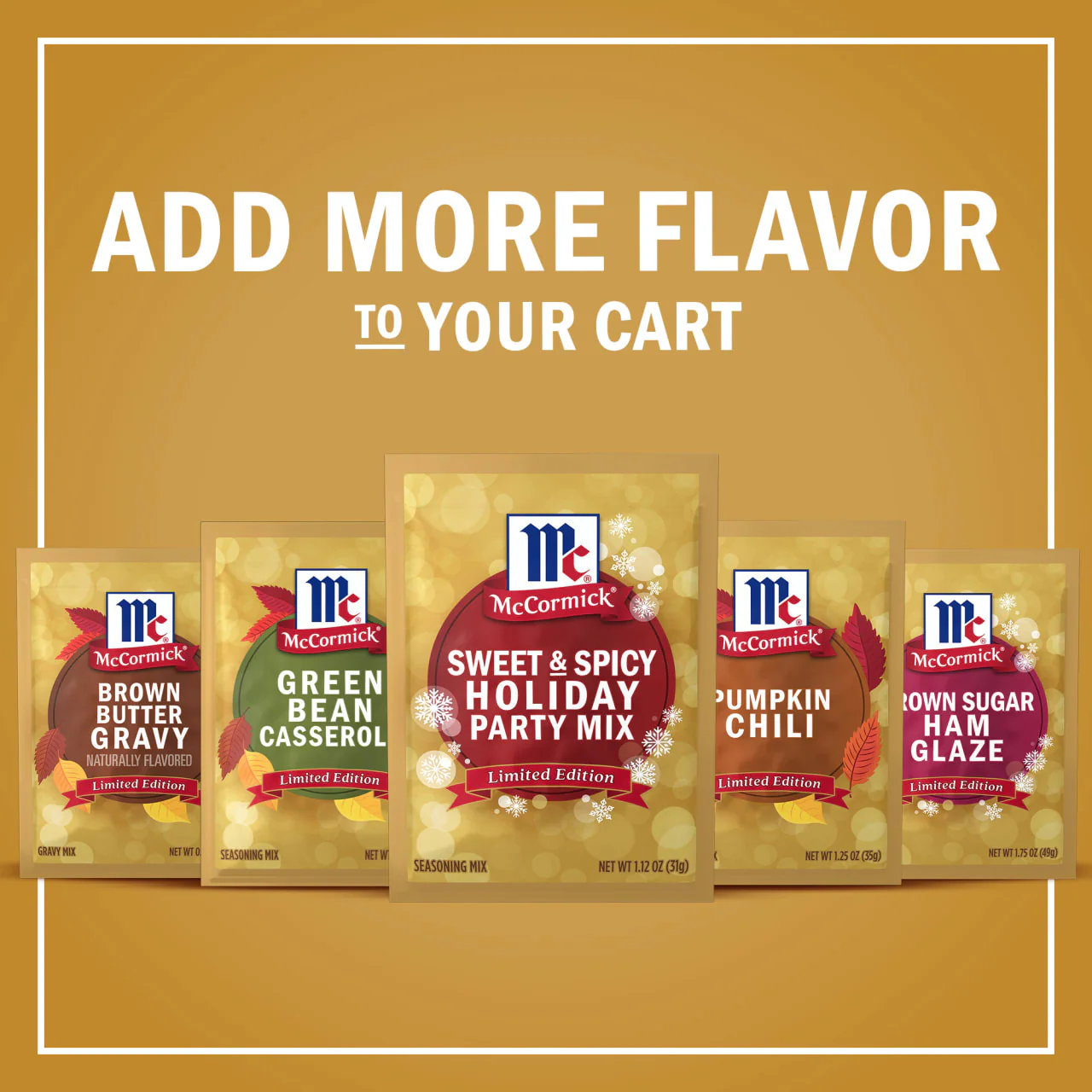 McCormick® Sweet & Spicy Party Seasoning Mix, 1.12 oz - Image 12