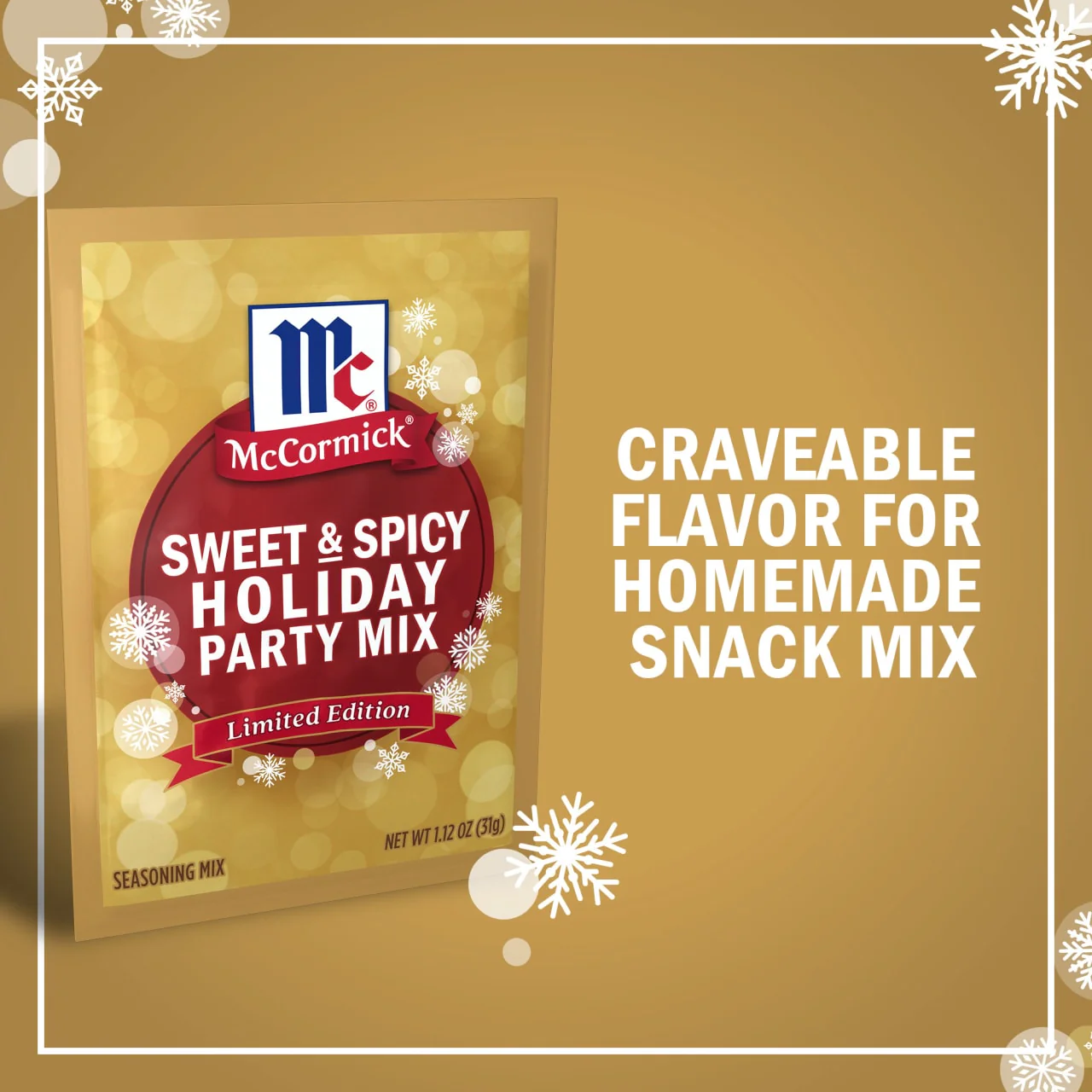 McCormick® Sweet & Spicy Party Seasoning Mix, 1.12 oz - Image 3