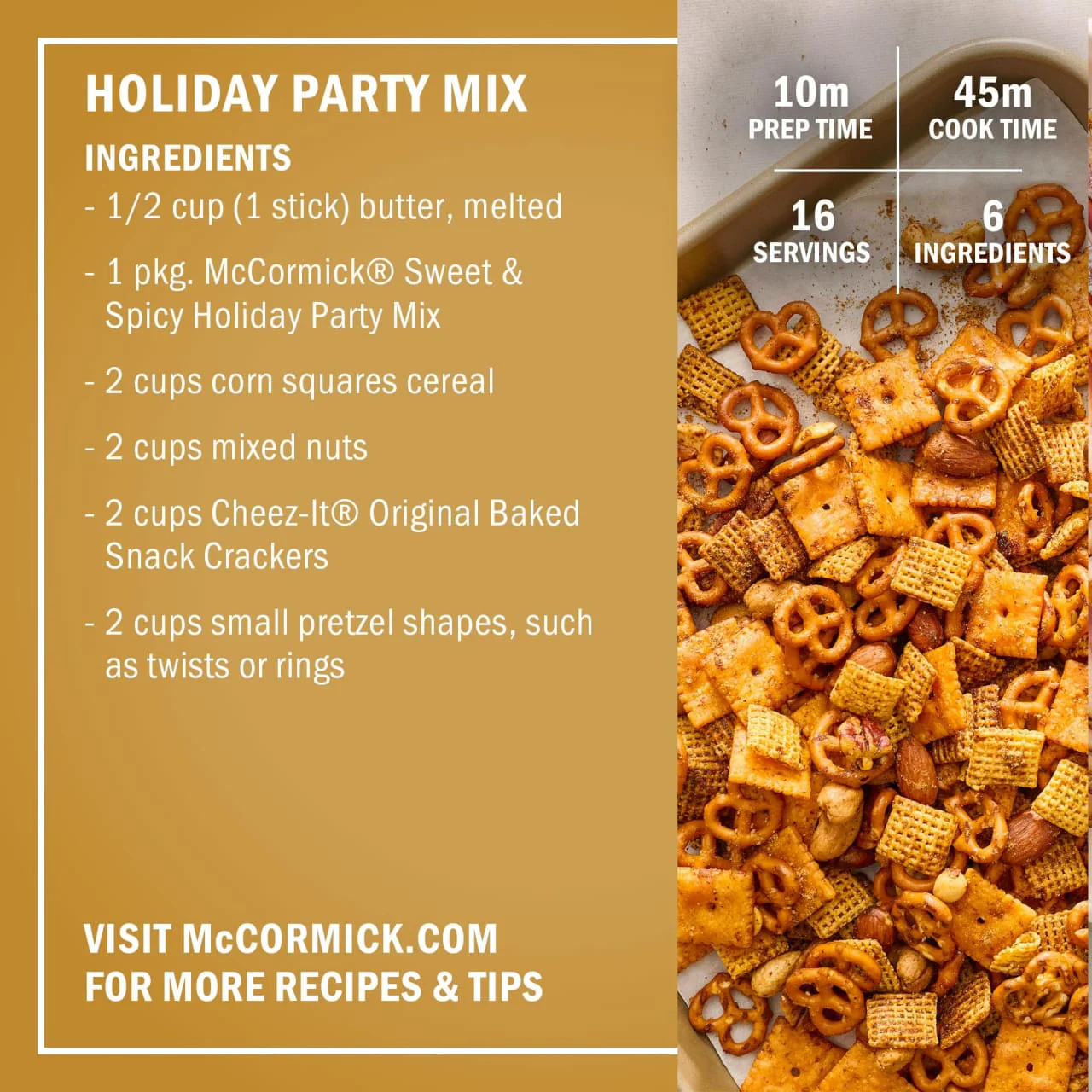 McCormick® Sweet & Spicy Party Seasoning Mix, 1.12 oz - Image 6