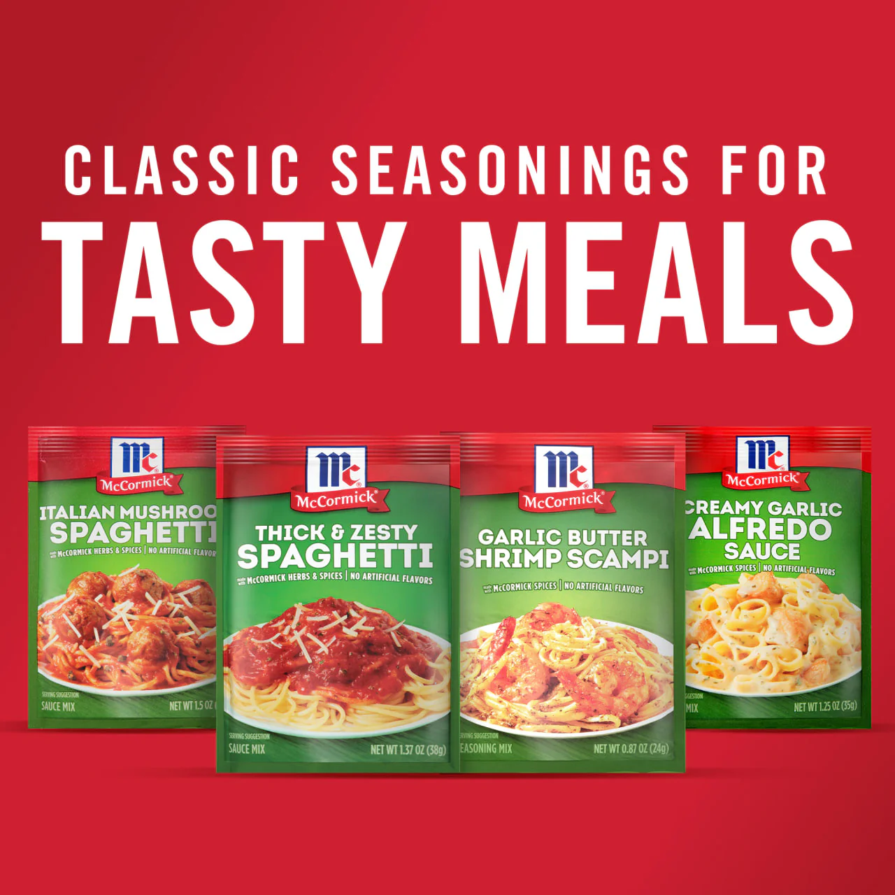 McCormick® Thick And Zesty Spaghetti Sauce Seasoning Mix, 1.37 oz (6-Pack) - Image 12