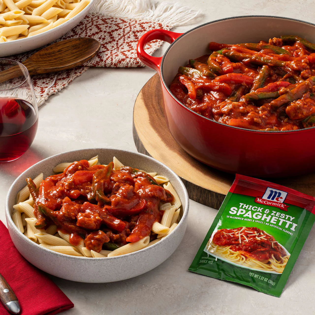McCormick® Thick And Zesty Spaghetti Sauce Seasoning Mix, 1.37 oz (6-Pack) - Image 13