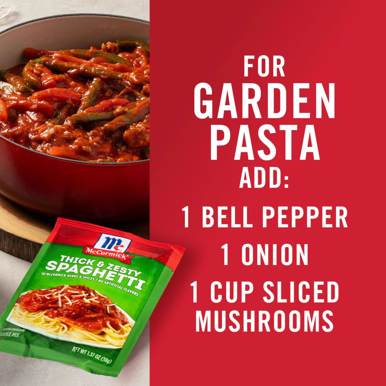 McCormick® Thick And Zesty Spaghetti Sauce Seasoning Mix, 1.37 oz (6-Pack) - Image 16