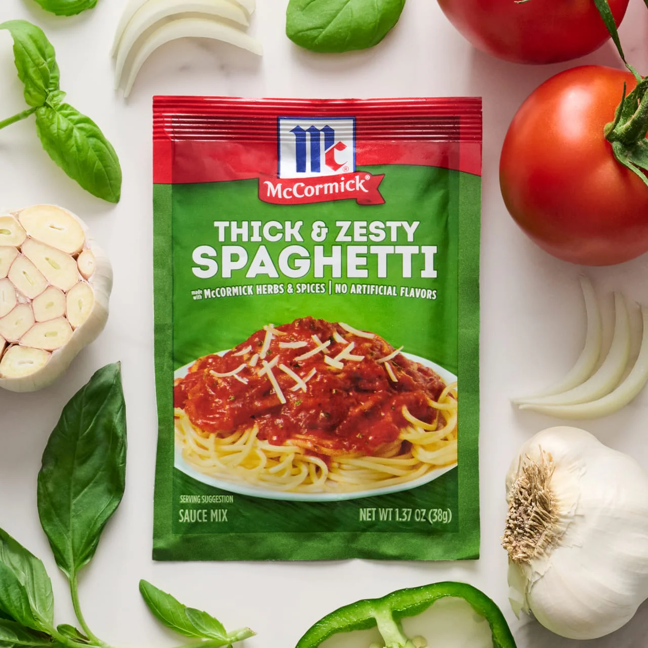 McCormick® Thick And Zesty Spaghetti Sauce Seasoning Mix, 1.37 oz (6-Pack) - Image 7