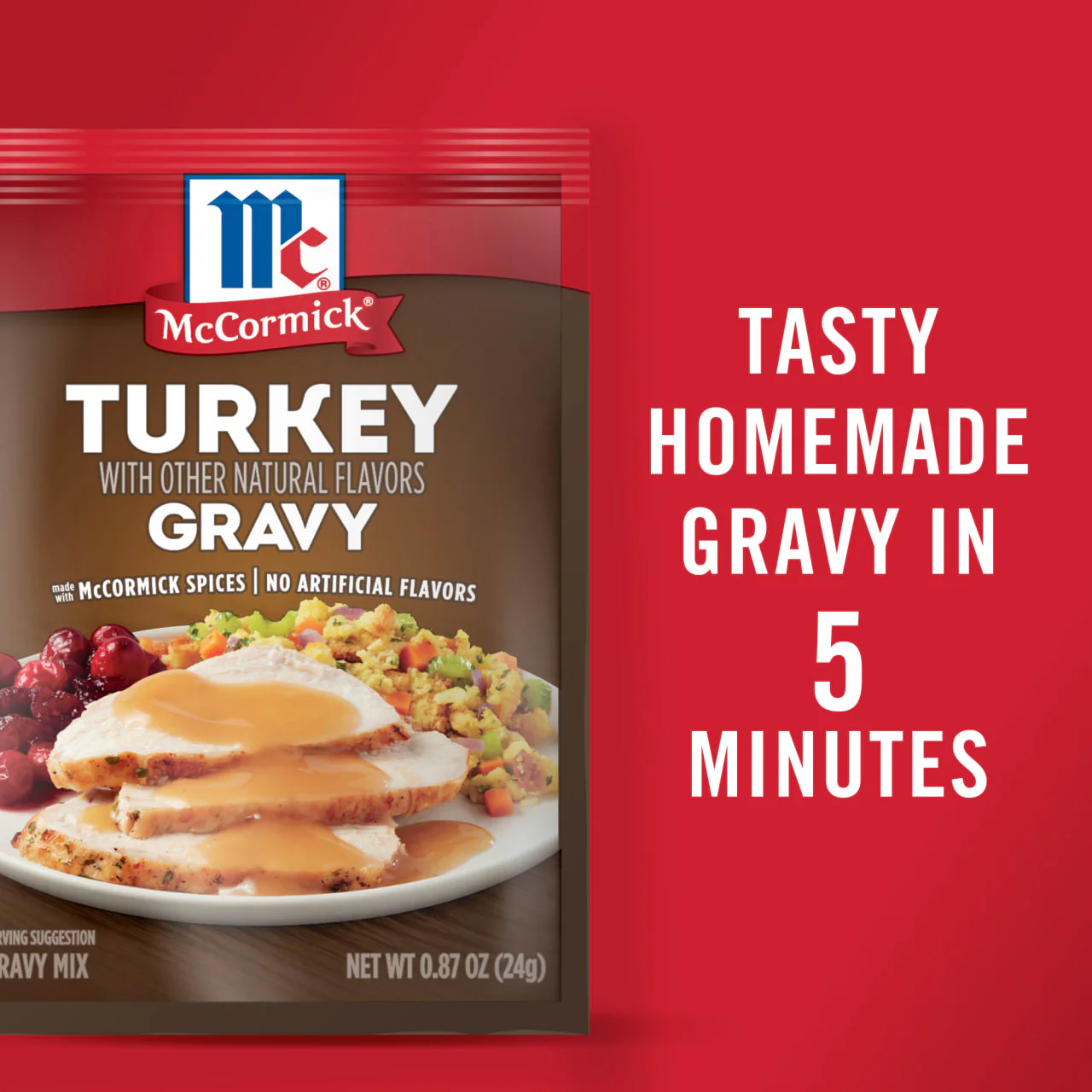 McCormick® Turkey Gravy Seasoning Mix, 0.87 oz (6-Pack) - Image 18