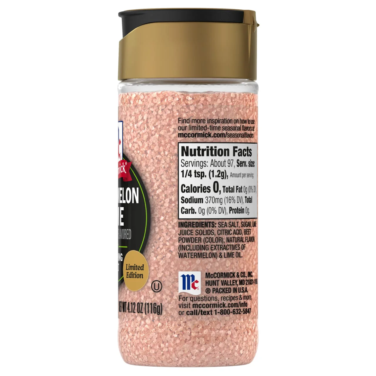 McCormick® Watermelon Lime Finishing Salt, 4.12 oz - Image 21