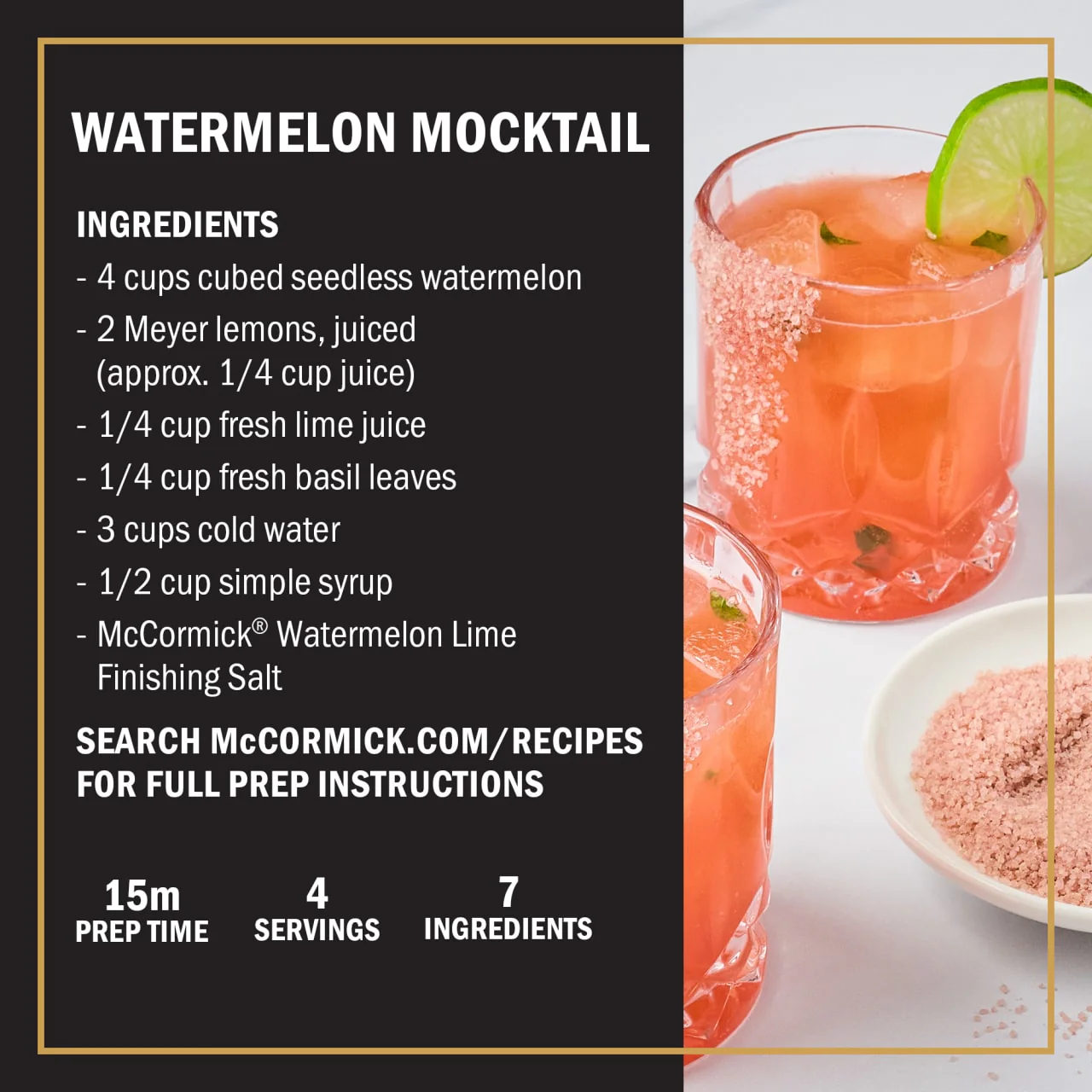McCormick® Watermelon Lime Finishing Salt, 4.12 oz - Image 6