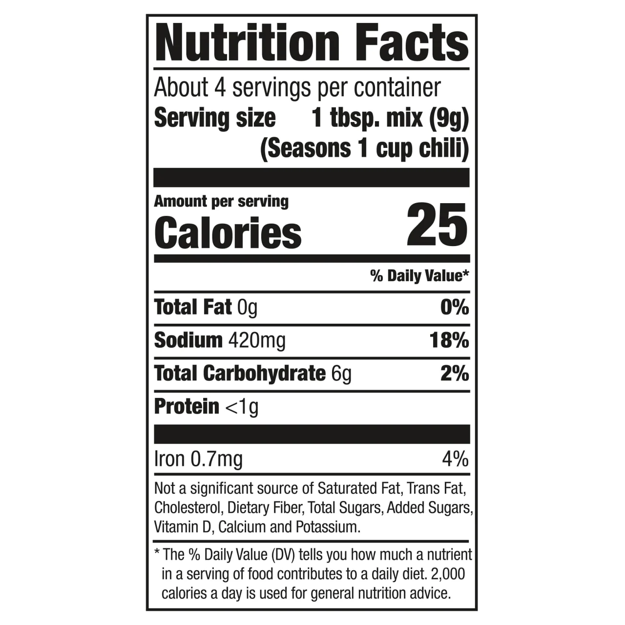 McCormick® White Chicken Chili Seasoning Mix, 1.25 oz (6-Pack) - Image 12