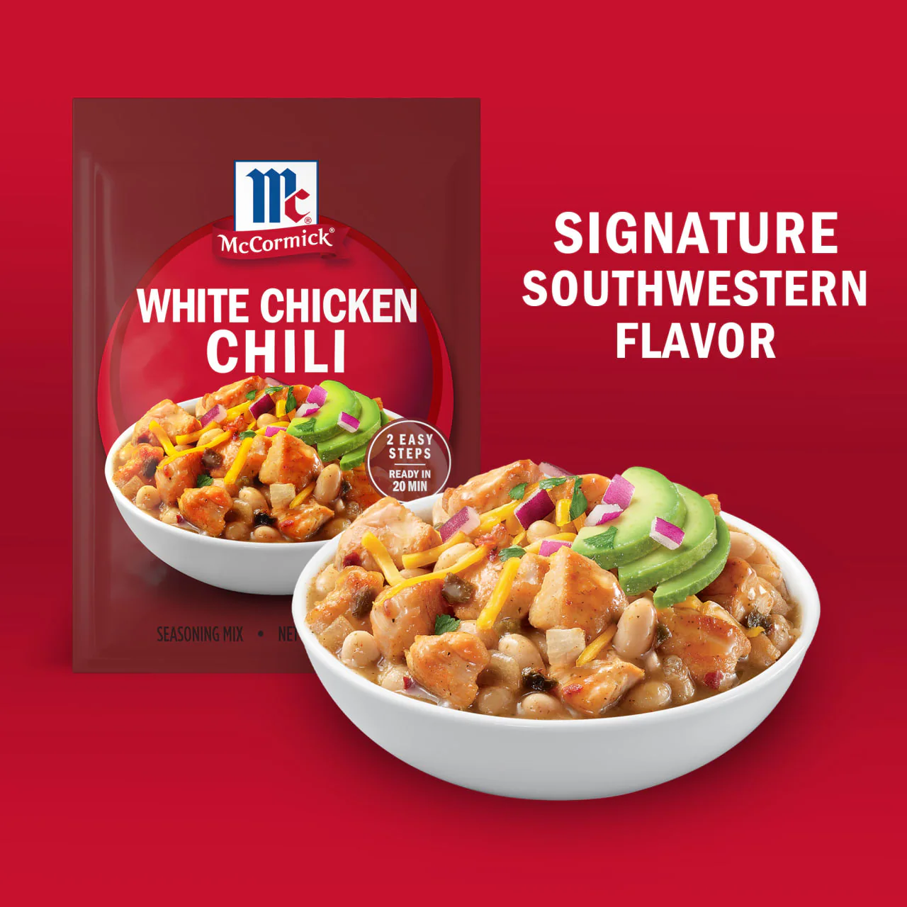 McCormick® White Chicken Chili Seasoning Mix, 1.25 oz (6-Pack) - Image 14