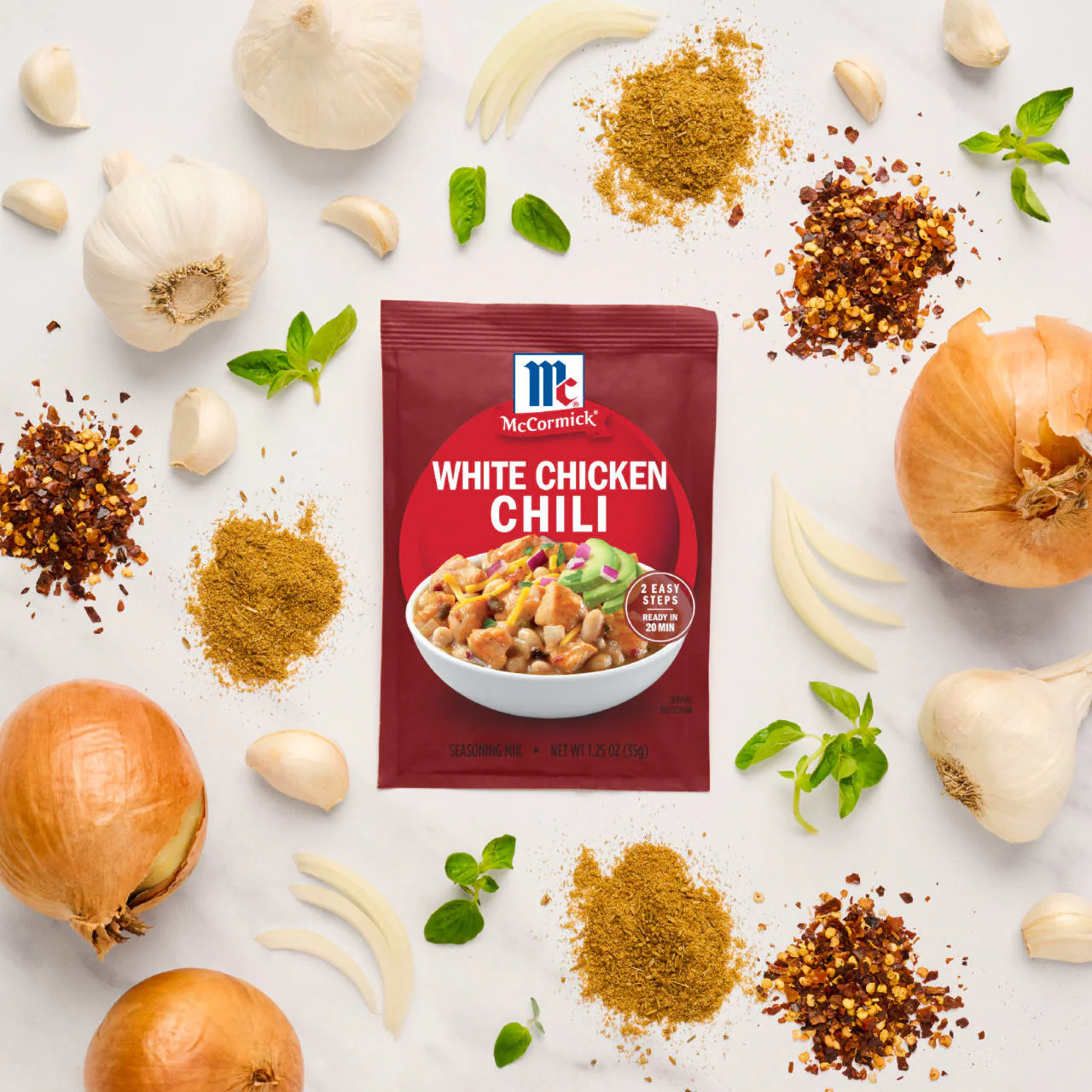 McCormick® White Chicken Chili Seasoning Mix, 1.25 oz (6-Pack) - Image 8