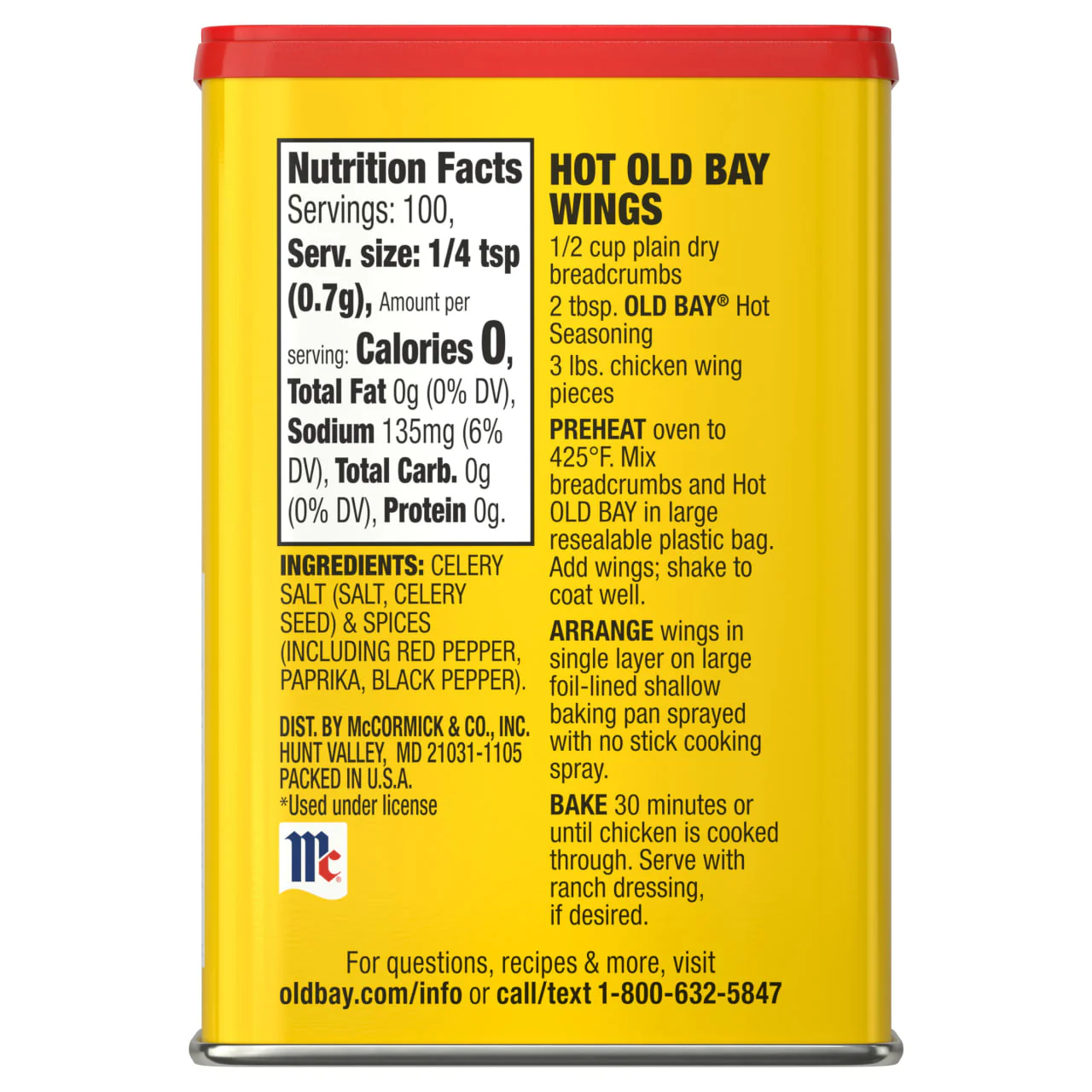 OLD BAY® Hot Seasoning, 2.5 oz - Image 20