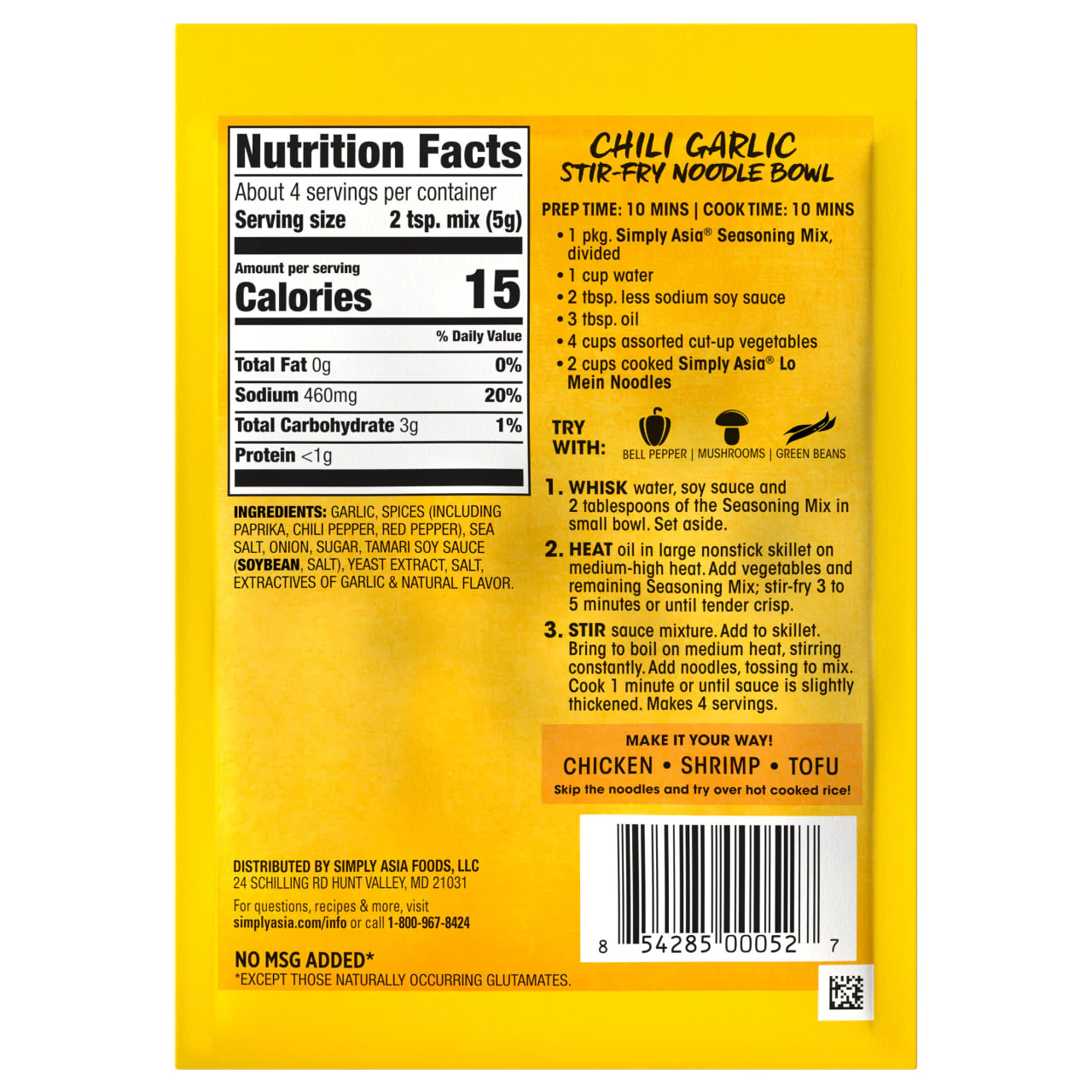Simply Asia® Chili Garlic Seasoning Mix, 0.75 oz - Image 8
