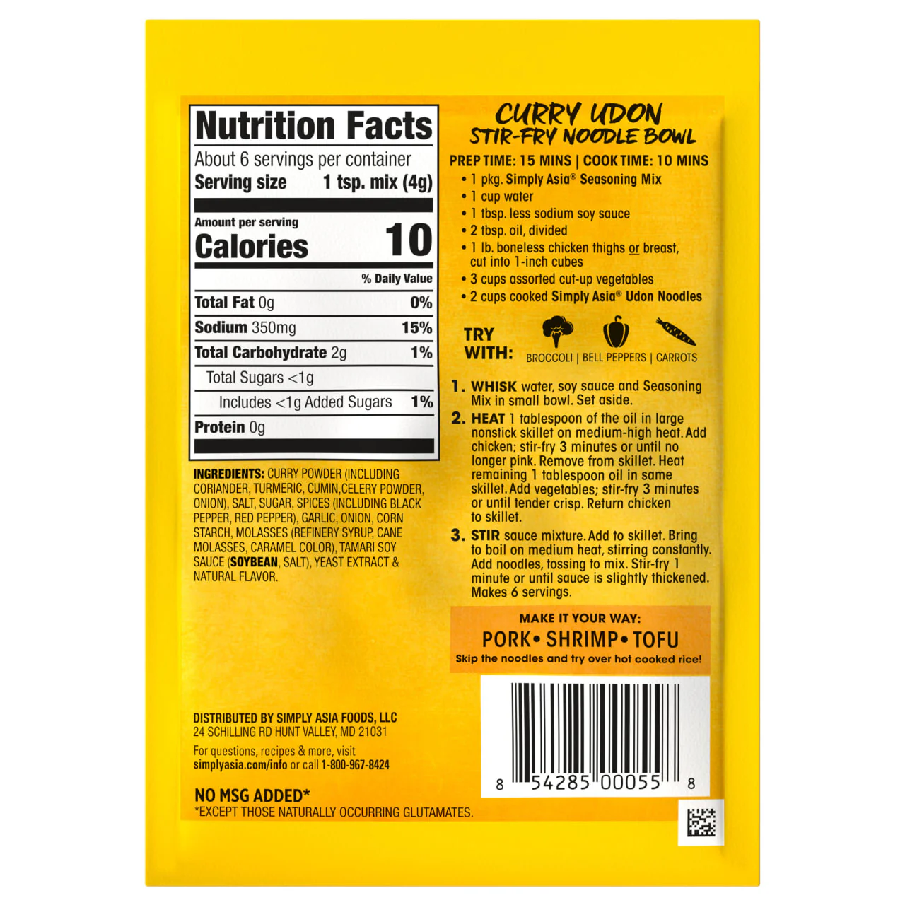Simply Asia® Curry Udon Seasoning Mix, 0.87 oz - Image 8