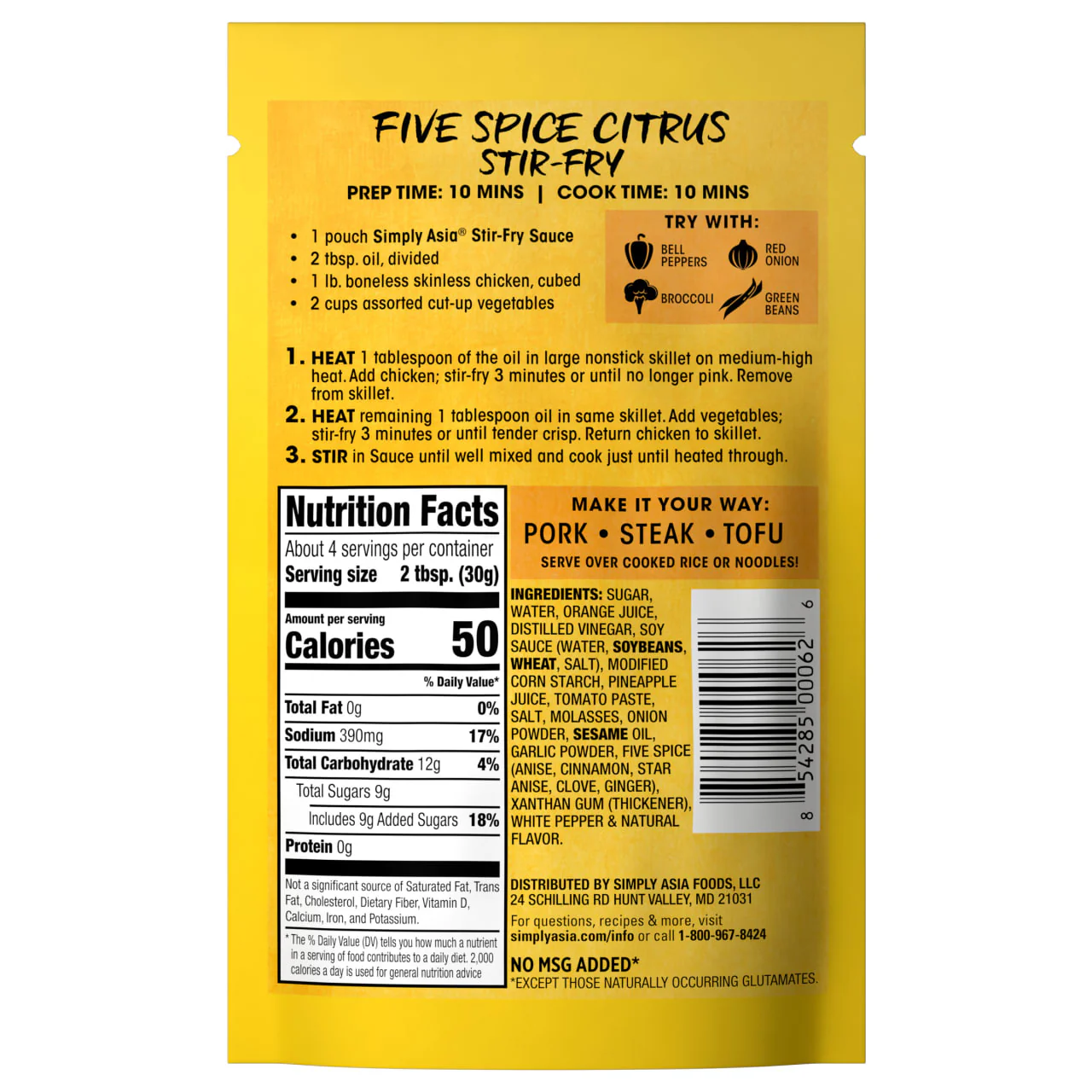 Simply Asia® Five Spice Citrus Stir-Fry Sauce, 4.22 oz - Image 9