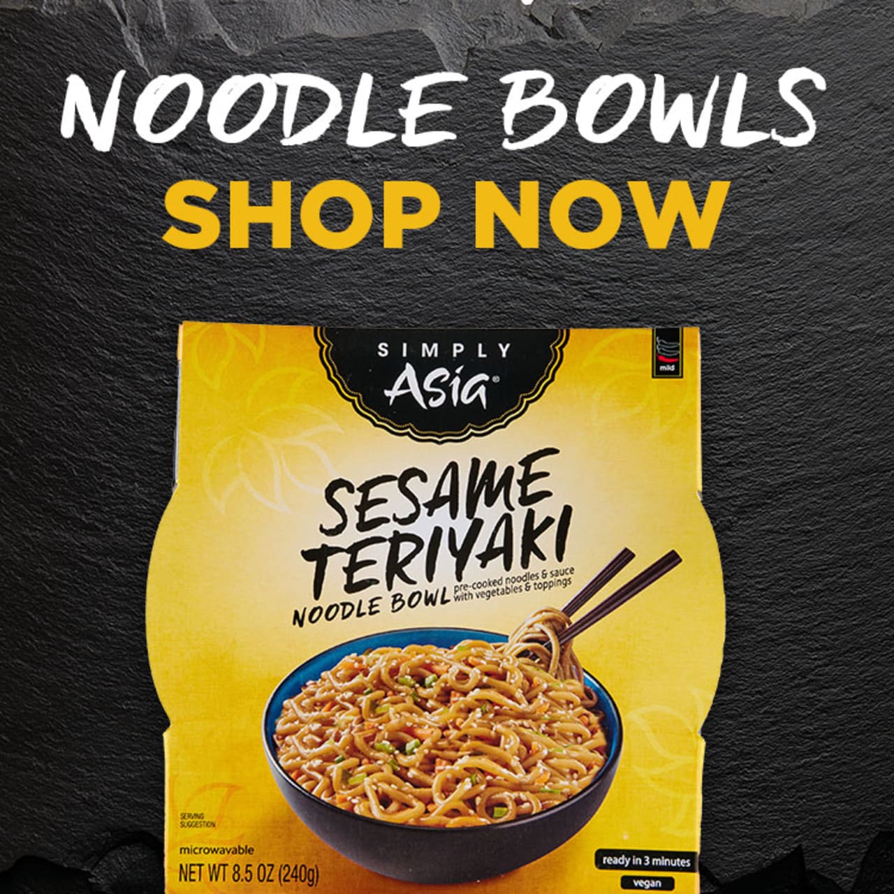 Simply Asia® Sesame Teriyaki Noodle Bowl, 8.5 oz (6-Pack) - Image 5