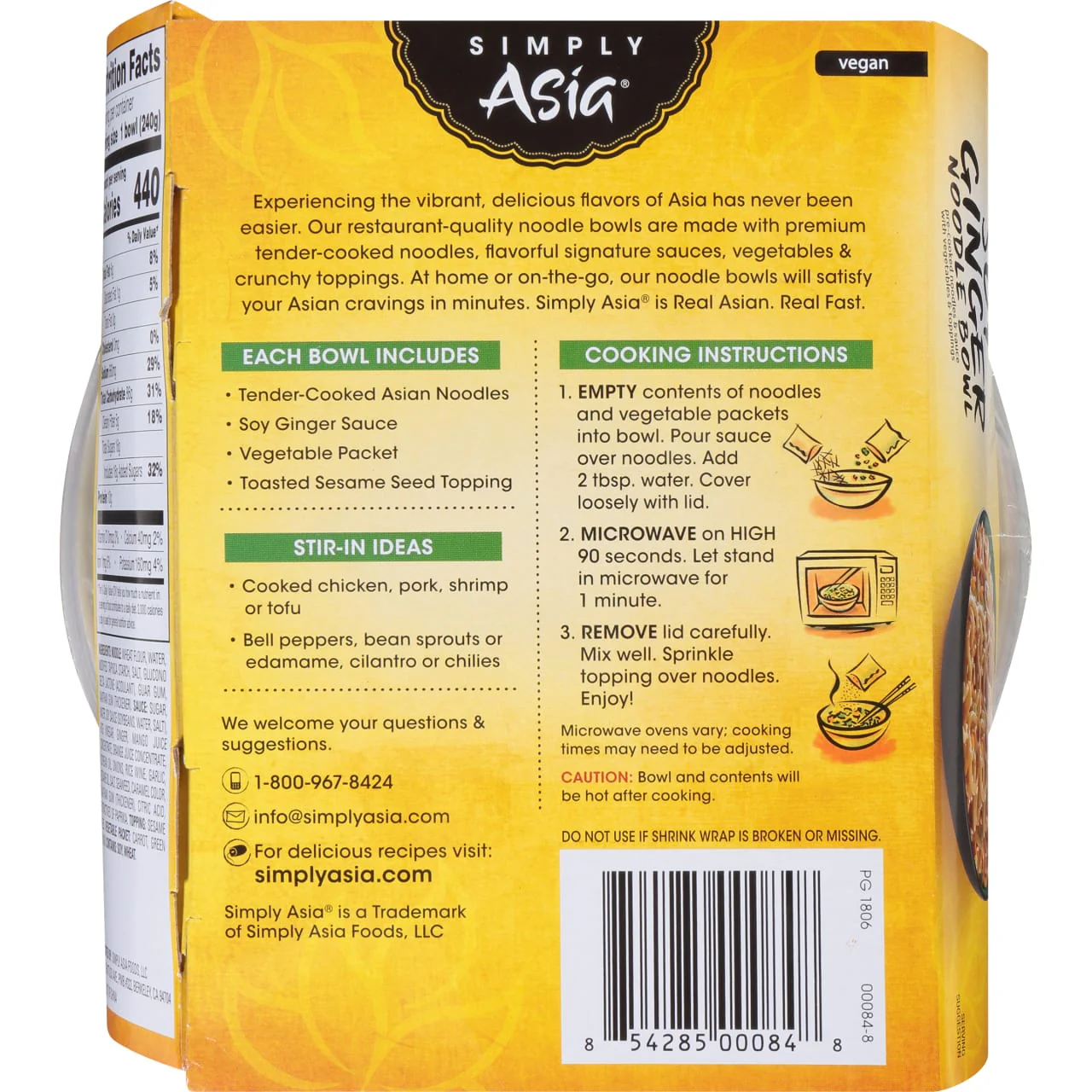 Simply Asia® Soy Ginger Noodle Bowl, 8.5 oz - Image 9
