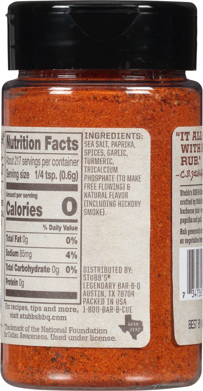 Stubb's® BBQ Rub, 4.62 oz - Image 10