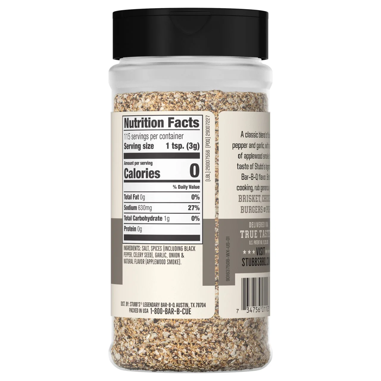 Stubb's® Black Pepper & Smoke Rub, 12.2 oz - Image 8