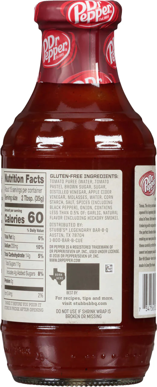 Stubb's® Dr Pepper Barbecue Sauce, 18 oz - Image 5