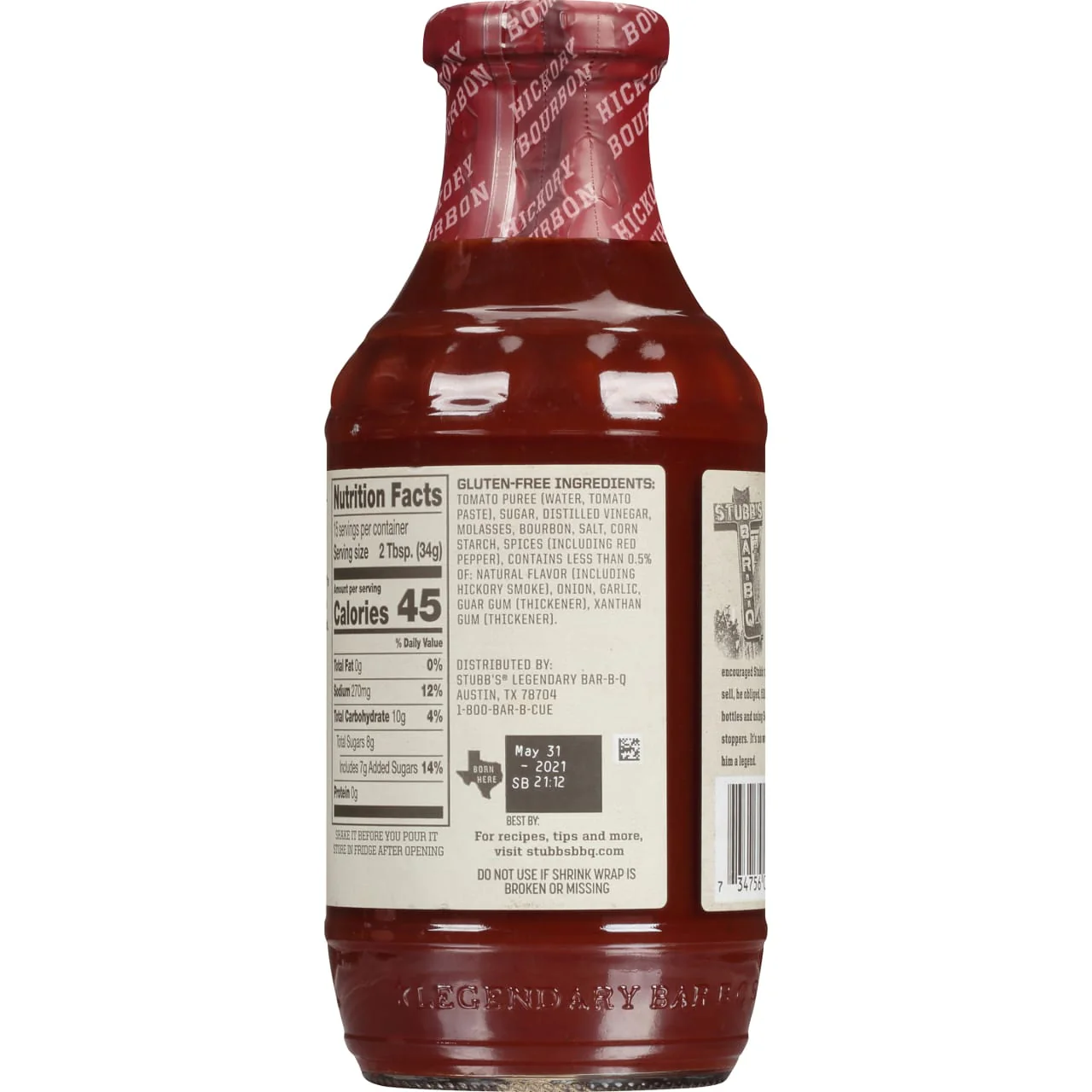 Stubb's® Hickory Bourbon Barbecue Sauce, 18 oz - Image 10