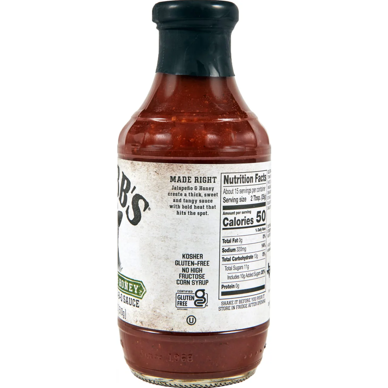 Stubb's® Jalapeño & Honey Bar-B-Q Sauce, 18 oz - Image 8