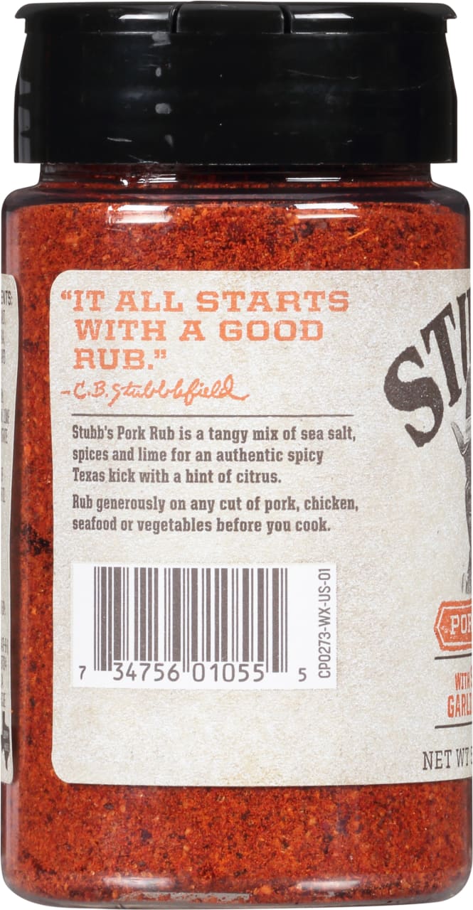 Stubb's® Pork Rub, 5.07 oz - Image 12