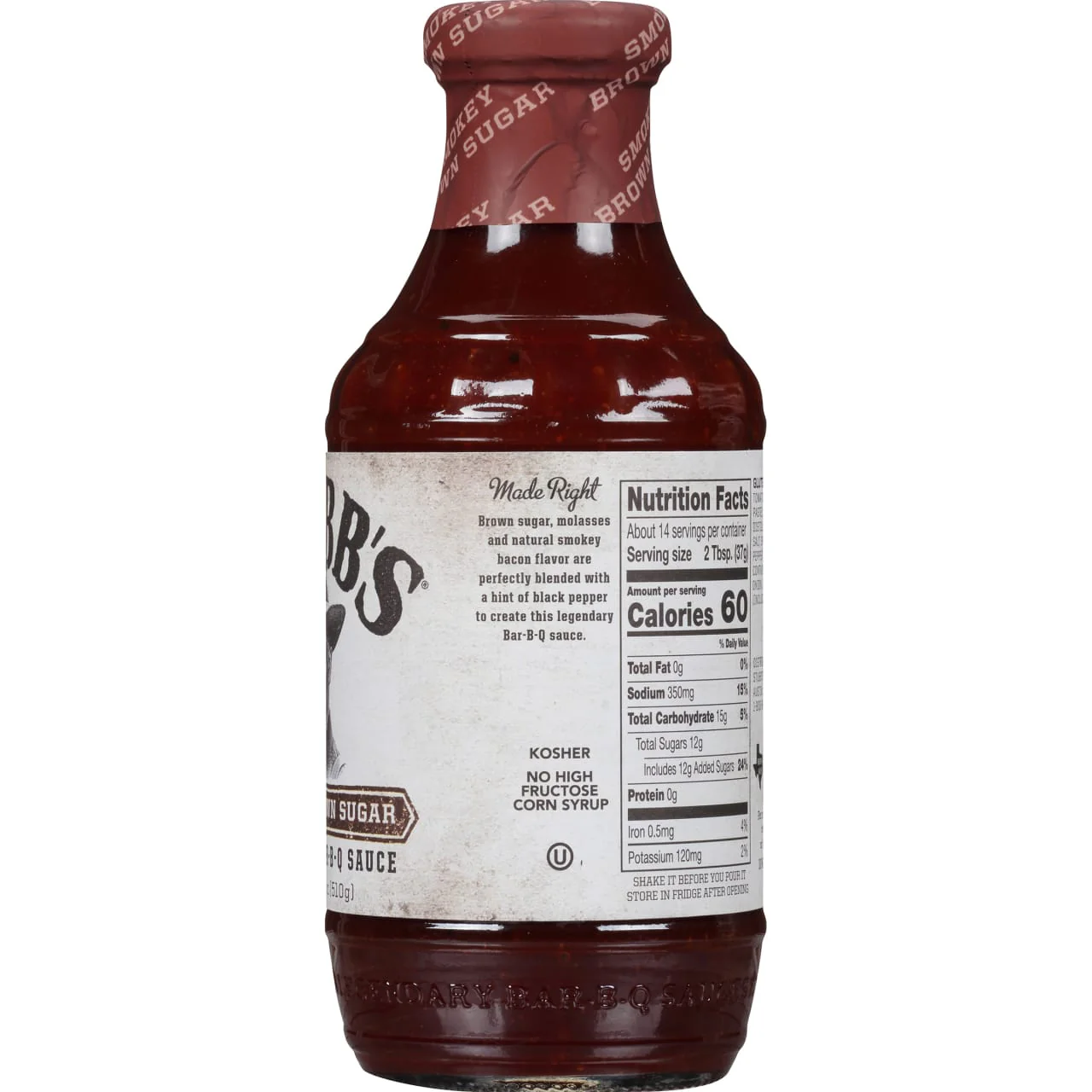 Stubb's® Smokey Brown Sugar BBQ Sauce, 18 fl oz - Image 10