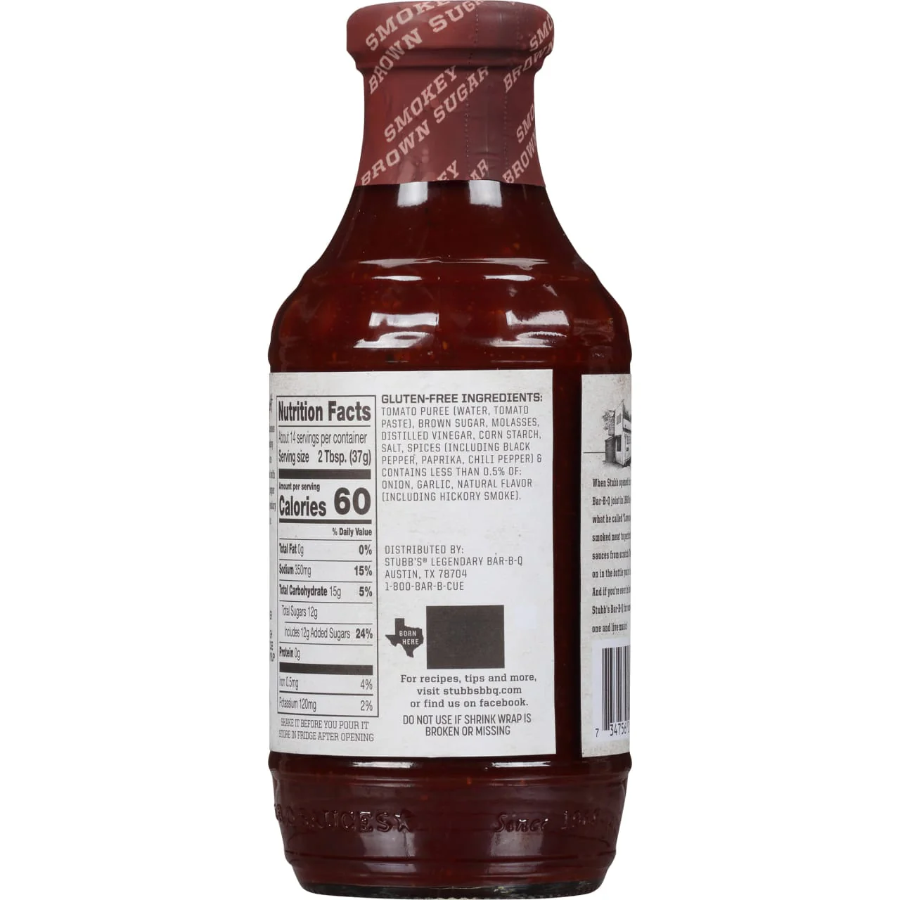 Stubb's® Smokey Brown Sugar BBQ Sauce, 18 fl oz - Image 9