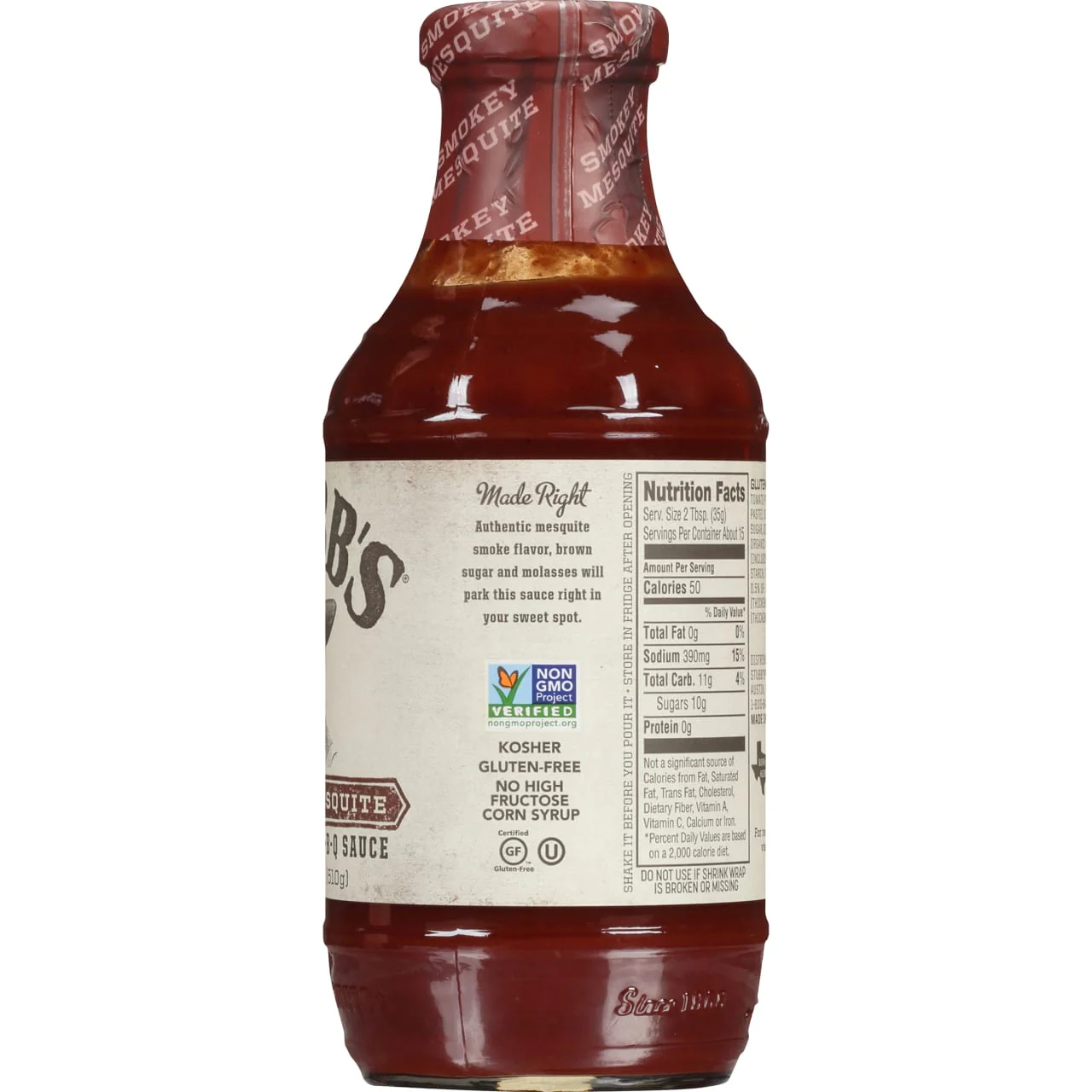 Stubb's® Smokey Mesquite Barbecue Sauce, 18 oz - Image 9