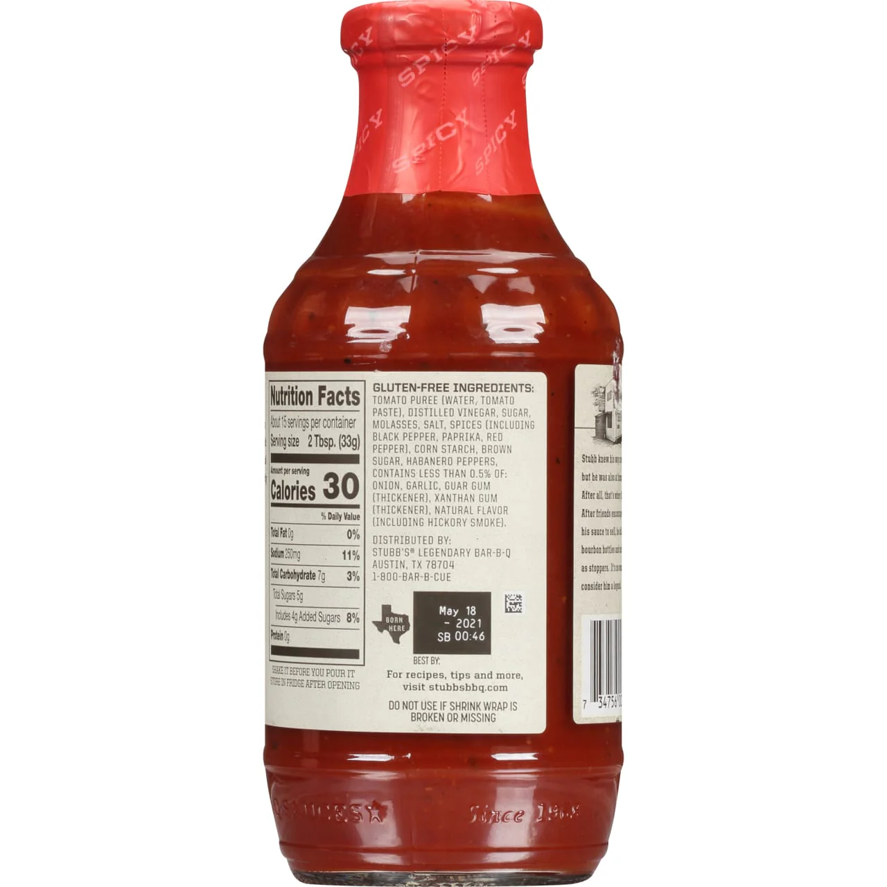 Stubb's® Spicy Barbecue Sauce, 18 oz - Image 8