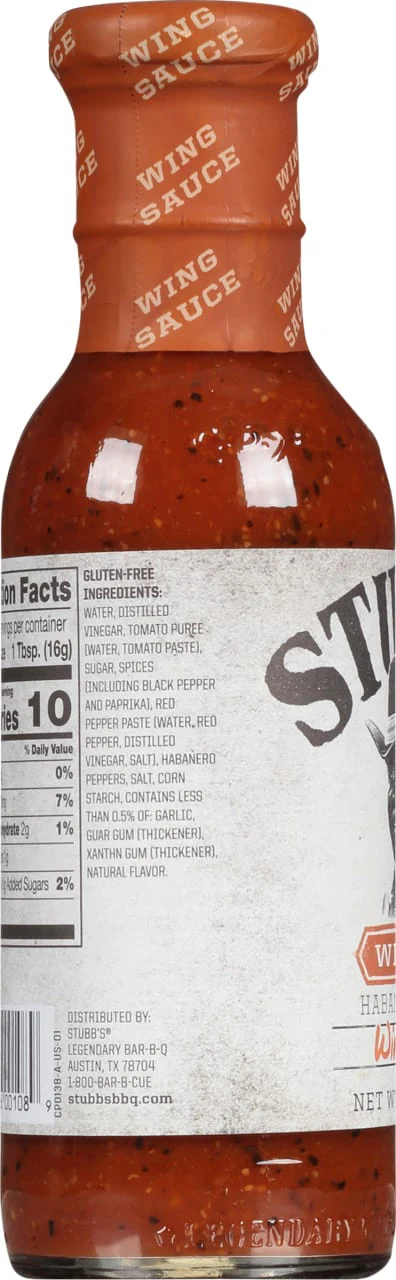 Stubb's® Wicked Habanero Pepper Wing Sauce, 12 oz - Image 10