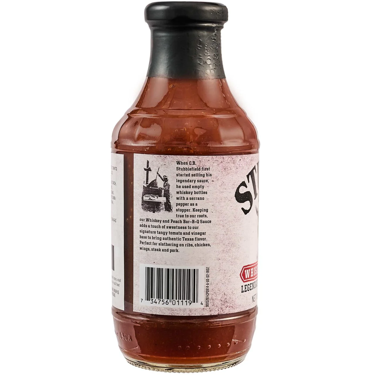 Stubb's® Whiskey & Peach Bar-B-Q Sauce, 18.0 oz - Image 24