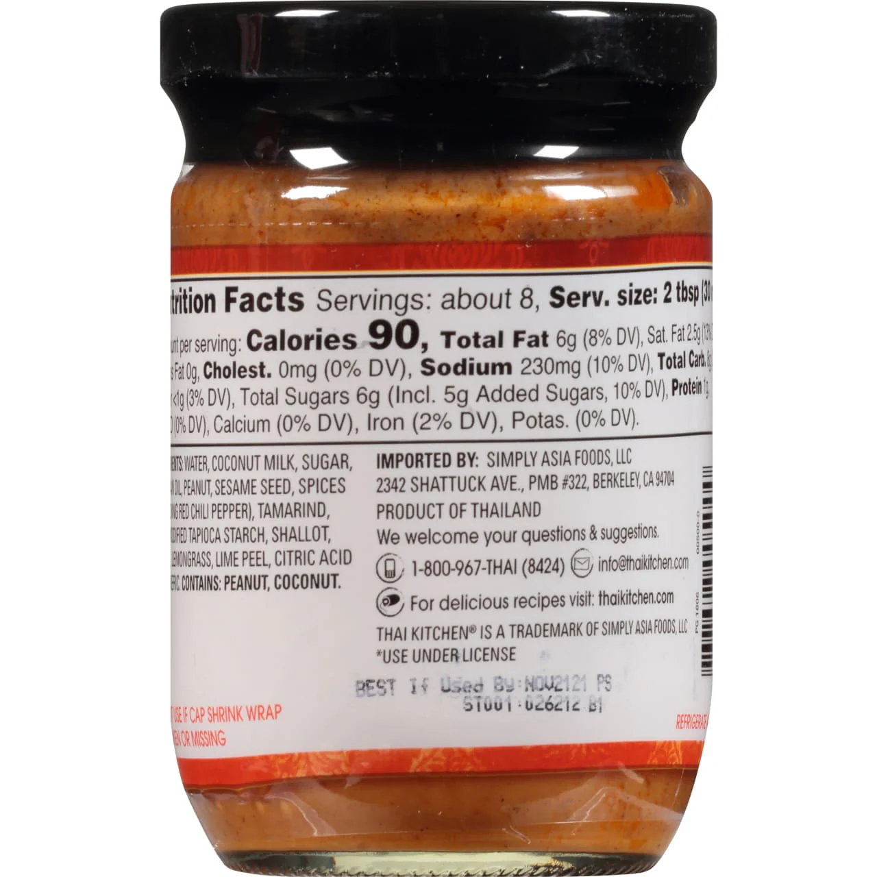 Thai Kitchen® Gluten Free Peanut Satay Sauce, 8 fl oz - Image 8