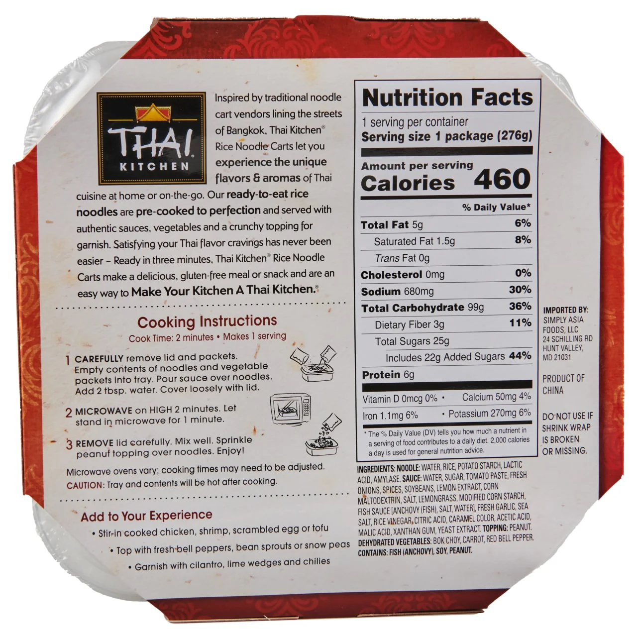 Thai Kitchen® Pad Thai Rice Noodle Cart, 9.77 oz - Image 6