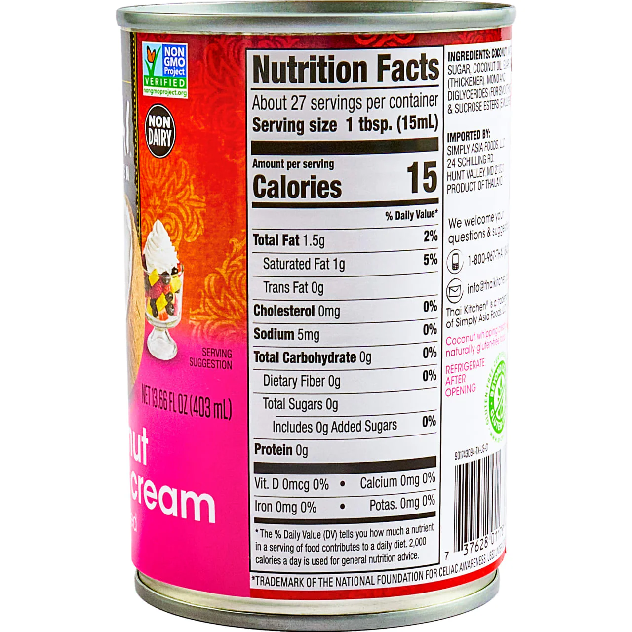 Thai Kitchen® Sweetened Coconut Whipping Cream, 13.66 fl oz - Image 22
